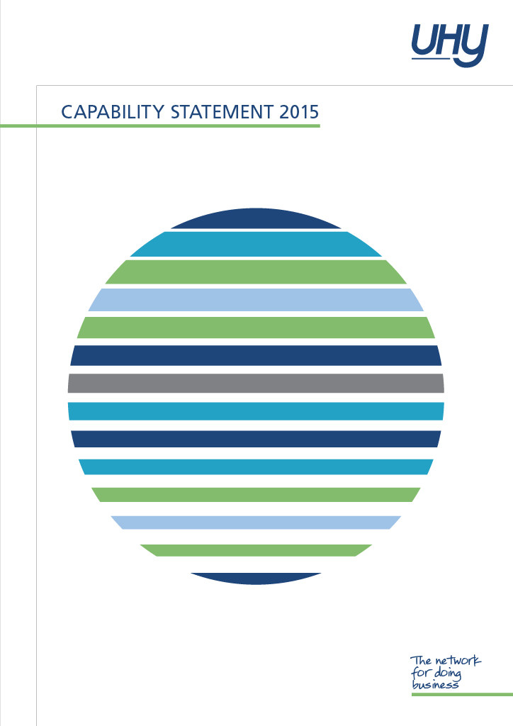Capability Statement 2015 Cover