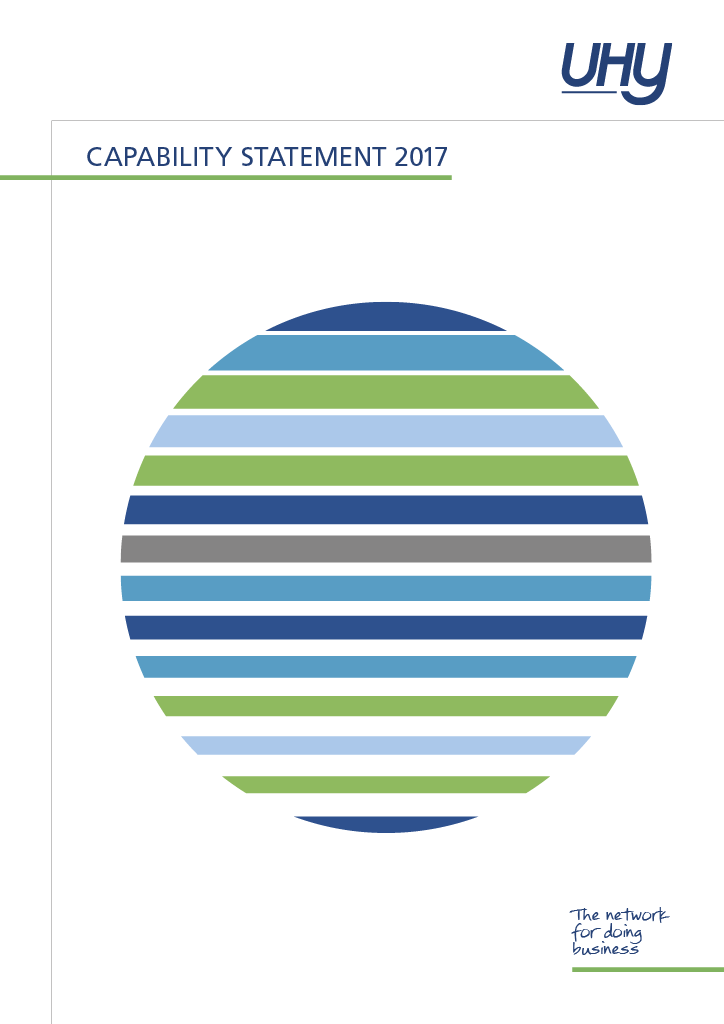 Capability Statement 2017 Cover